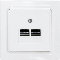Eltako UAE/IAE-Abdeckung 2-fach für E-Design UAE55E/2-wg (30055842)