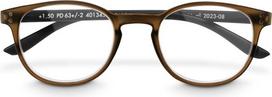 Hama Lesehilfe, recycelter Kunststoff, Transparent Braun/Schwarz Matt, +3,0 dpt (00096236)
