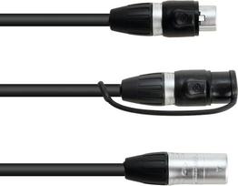 EUROLITE Adapterkabel DMX IP XLR 3pol(M)/2xIP XLR 3pol(F) (30227869)