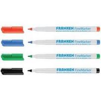 Franken FineMarker Marker 4 Stück(e) Feine Spitze Schwarz - Blau - Grün - Rot (Z1994)