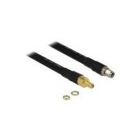 DeLOCK CFD400 LLC400 low loss - Antennenverlängerungskabel - RP-SMA (M) - RP-SMA (W) - 5,0m - CFD-400 - Schwarz (13017)