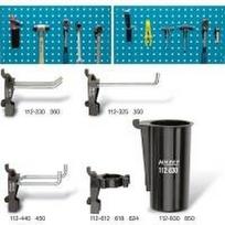 HAZET 112/11 - Hakenwerkzeughalter - Datei - Hammer - Handsäge - Innensechskantschlüssel - Rohrhalterung - Zange - Scheren,... - Schwarz - Silber - 11 Stück(e) - 220 g (112/11)