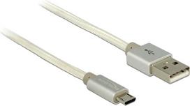 DeLOCK - USB-Kabel - USB (M) - 5-polig Micro-USB Typ B (M) - 2,0m (USB/USB2.0) - weiß (83917)