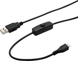 USB Ladekabel 1.5m Länge für bis zu 2A mit Ein- und Ausschalter für Raspberry Pi / Banana Pi (K-1470)