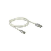 DeLOCK - USB-Kabel - USB (M) - 5-polig Micro-USB Typ B (M) - 1,0m (USB/USB2.0) - weiß (83916)