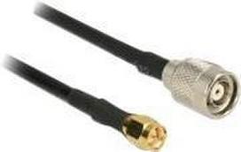 DeLOCK - Antennenkabel - RP-TNC (M) bis SMA (M) - 2,5m - Koax - Schwarz (89514)
