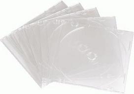 Hama - Slim Jewel Case für Speicher-CD - Kapazität: 1 CD - durchsichtig (Packung mit 10) (051164)