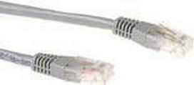 ACT Grey 0.5 meter LSZH U/UTP CAT5E patch cable with RJ45 connectors. Cat5e u/utp lszh grey 0.50m (IB2000)
