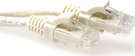 ACT Ivory 25 meter U/UTP CAT6 patch cable snagless with RJ45 connectors. Cat6 u/utp snagless iv 25.00m (IS8425)