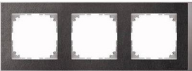 Merten MEG4030-3669. Produktfarbe: Aluminium, Schwarz, Markenkompatibilität: Merten, Material: Stein, Thermoplast (MEG4030-3669)