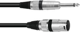 Omnitronic 3022519B XLR Adapterkabel [1x XLR-Stecker 3 polig - 1x Klinkenstecker 6.3 mm (mono)] 2.00 m Schwarz (3022519B)