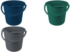 keeeper Putzeimer mika eco, rund, 10 Liter, blau Farbe: eco-blue, aus 100% Recyclingkunststoff, ergonomisch - 1 Stück (1171067900000)