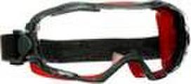 3M GoggleGear 6000 - Sicherheitsbrille - Bau-/Renovierungsarbeiten - Staub-Arbeit - Die Arbeit mit Chemikalien - Beide Geschlechter - Schwarz - Rot - Transparent - Neopren (GG6001SGAF-RED)