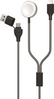 2GO 797385 USB Kabel 1,8 m USB A/USB C MagSafe 1 Grau (797385)