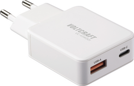Voltcraft UC-1C1A45W01 USB Ladegerät USB-C USB-A Fast Charge PD 3.0 Weiß (VC-17009805)