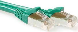 ACT Green 1.5 meter LSZH SFTP CAT6A patch cable snagless with RJ45 connectors CAT6A S/FTP LSZH SNG GN 1.50M (FB7751)