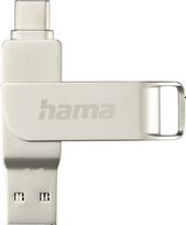 Hama C-Rotate Pro USB-Stick 32GB USB Type-A / USB Type-C 3.2 Gen 1 (3.1 Gen 1) Silber (00182489)