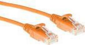 ACT Orange 10 meter LSZH U/UTP CAT6 datacenter slimline patch cable snagless with RJ45 connectors (DC9110)