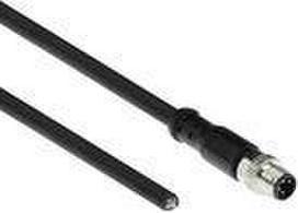 ACT Industrial 5.00 meters Sensor cable M8A 4-pin male to open end, Ultraflex Xtreme TPE cable, shielded (SC3109)