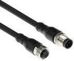 ACT Industrial 3.00 meters Sensor cable M12A 4-pin male to M12A 4-pin female, Superflex Xtreme TPE cable, shielded (SC3402)