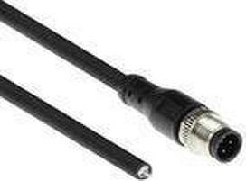 ACT Industrial 1.50 meters Sensor cable M12A 4-pin male to open end Superflex Xtreme TPE cable, shielded (SC3404)