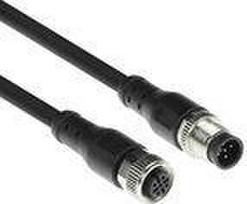 ACT Industrial 3.00 meters Sensor cable M12A 5-pin male to M12A 5-pin female, Superflex Xtreme TPE cable, shielded (SC3502)