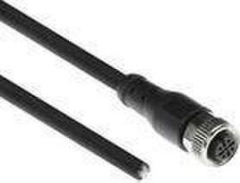 ACT Industrial 3.00 meters Sensor cable M12A 5-pin male to open end, Superflex Xtreme TPE cable, shielded (SC3508)