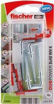 Fischer DuoPower 8 x 40 WH K NV Dübelset 40 mm 535001 1 Set (535001)