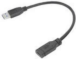 ACT - USB-Adapter - USB Typ A (M) zu 24 pin USB-C (W) - USB 3.2 Gen 1 - 20 cm - up to 5Gbps data transfer rate - Schwarz (AC7460)