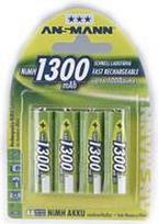ANSMANN - Batterie AA-Typ NiMH (wiederaufladbar) 1300 mAh