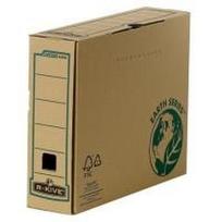 Fellowes Archiv-Schachtel R-Kive EARTH, braun (B)80 mm aus 100% recyceltem Karton, für Format DIN A4 (4470101)