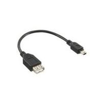 Wentronic 0.2m USB 2.0 - USB A - Mini-USB B - Männlich/weiblich - Schwarz (95006)