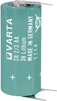 Varta Hochkapazitäts-Lithium-Primär Spezialzelle CR 2/3 AA SLF 3 V 1350 mAh CR 2/3 AA SLF (Ø x H) 14