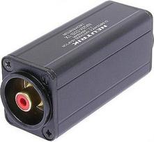 Neutrik XLR / RCA - 3-pin XLR - RCA - Männlich/weiblich - Schwarz - Aluminium (NA2M-D2B-TX)