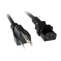 Lindy 3m US 3 Pin an C13 Netzkabel Ideal für die Verbindung von PCs, Bildschirmen, Druckern oder anderen Geräten mit IEC-Kaltgeräteanschluss an das amerikanische Stromversorgungsnetz (30031)