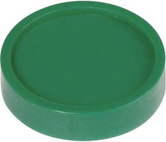 Maul Magnet (Ø x H) 30 mm x 8.4 mm rund Grün 10 St. 6172355 (6172355)