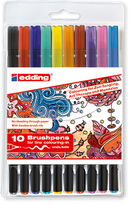 Edding 003056 Fettdruck Schwarz - Blau - Grün - Lila - Violett - Rot - Gelb 10Stück(e) Filzstift (4-1340-10-2)