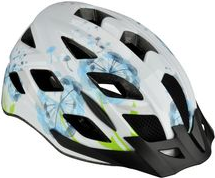 FISCHER Fahrrad-Helm Urban Flower, Größe: S/M Innenschale aus hochfestem EPS, verstellbares, beleuchtetes - 1 Stück (86725)