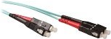 ACT - Patch-Kabel - SC/PC-Multimodus (M) bis SC/PC-Multimodus (M) - 1 m - Glasfaser - 50/125 Mikrometer - OM3 - Riser - Aquamarin
