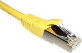 ACT Yellow 3 meter LSZH SFTP CAT6A patch cable with RJ45 connectors. Cat6a s/ftp lszh yellow 3.00m (IB9103)