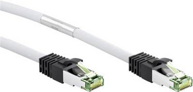 Goobay CAT 8.1 Patchkabel, S/FTP (PiMF), Weiß, 7.5 m - LSZH halogenfrei, Kupfer AWG 24 (55128)