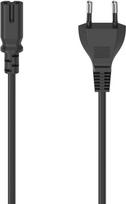 Hama - Stromkabel - Eurostecker zu IEC 60320 C7 - Wechselstrom 230 V - 2,5m - geformt - Schwarz (00223275)
