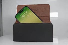 honju horizon Glattleder Gürteltasche | Apple iPhone 14 Plus/14 Pro Max/13/12/11 Pro Max & XS Max | schwarz | bulk | 62077 (62077)