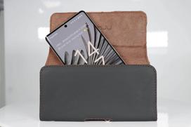 honju horizon Glattleder Gürteltasche | Google Pixel 7a/7/7 Pro & 6a/6/6 Pro | schwarz | bulk | 62455 (62455)