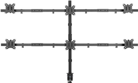 SpeaKa Professional SP-MM-1010 1 Stück Monitorhalterung 43.2 cm 17 - 81.3 32 Schwarz RAL (SP-9767248)
