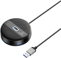 Renkforce RF-USBH-400 4 Port USB 3.0-Hub Schwarz matt (RF-6266640)