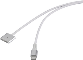 Renkforce USB-Ladekabel Magsafe 3 USB-C 3 1.00 m Weiß magnetischer Stecker (RF-6437914)