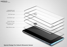 KAPSOLO Displayschutzglas - vollflächiges Displayschutz mit abgerundete Kanten - Temperglas - 3D schutzglas für Samsung Galaxy S20 Ultra (KAP30280)