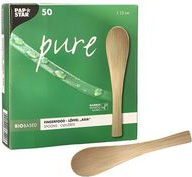 PAPSTAR Fingerfood-Löffel pure, 130 mm, natur aus Bambus, biologisch abbaubar und kompostierbar, - 1 Stück (88766)