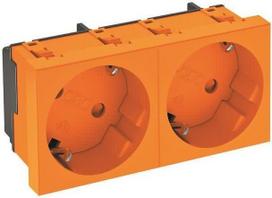 BETTERMANN STD-D3S ROR2 Steckdose 33°, 2-fach Schutzkontakt (6120105)